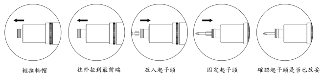 外拉轴帽(适用QG系列)如何快速更换起子头 外拉轴帽(适用QG系列)如何快速更换起子头