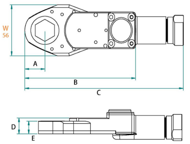 56mm-閉口扳手外座